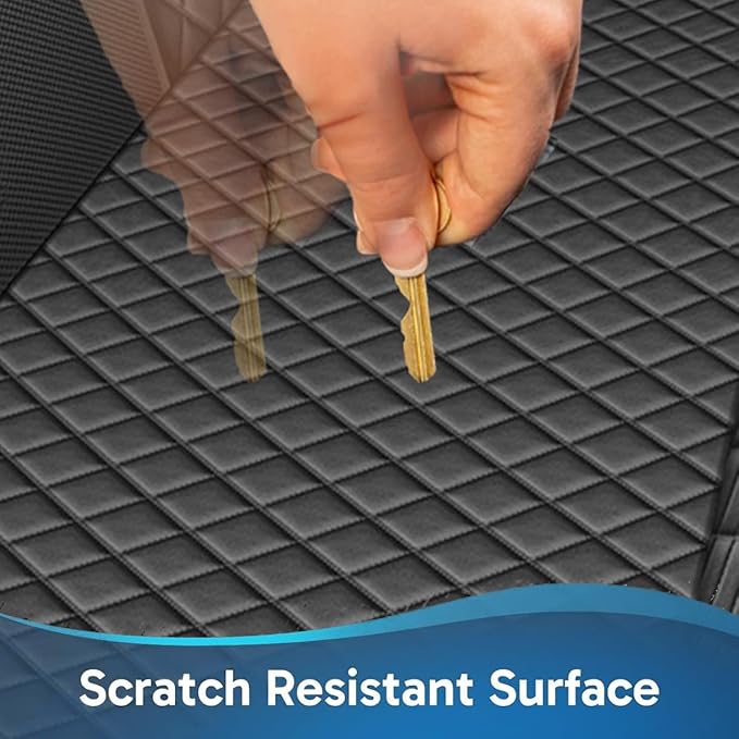 Waterproof Dog Car Seat Cover for Back Seat: Suitable for Small and Large Dogs (54" W 58" L))