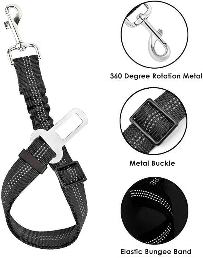 SlowTon Dog Seat Belt Harness for Car