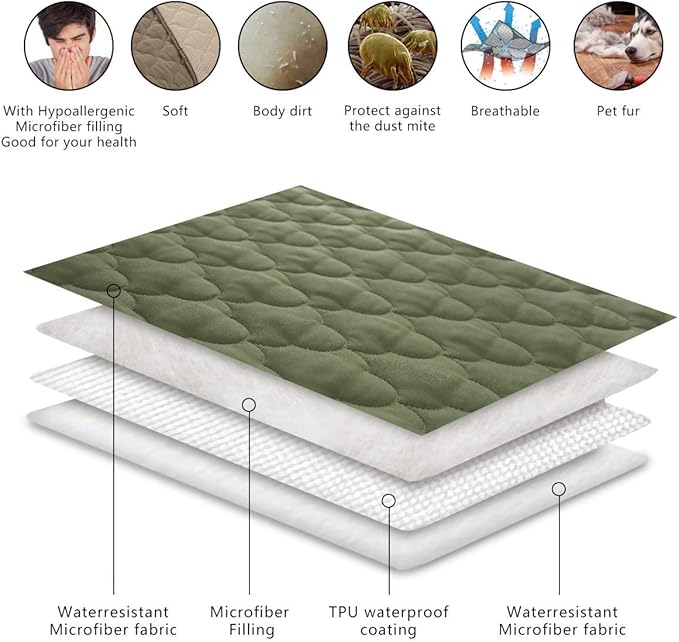 SPXTEX Dog Bed Cover Washable Pee Pads Dog Blankets for Puppy Large Dog Cat 1 Piece(82"x102",Amy