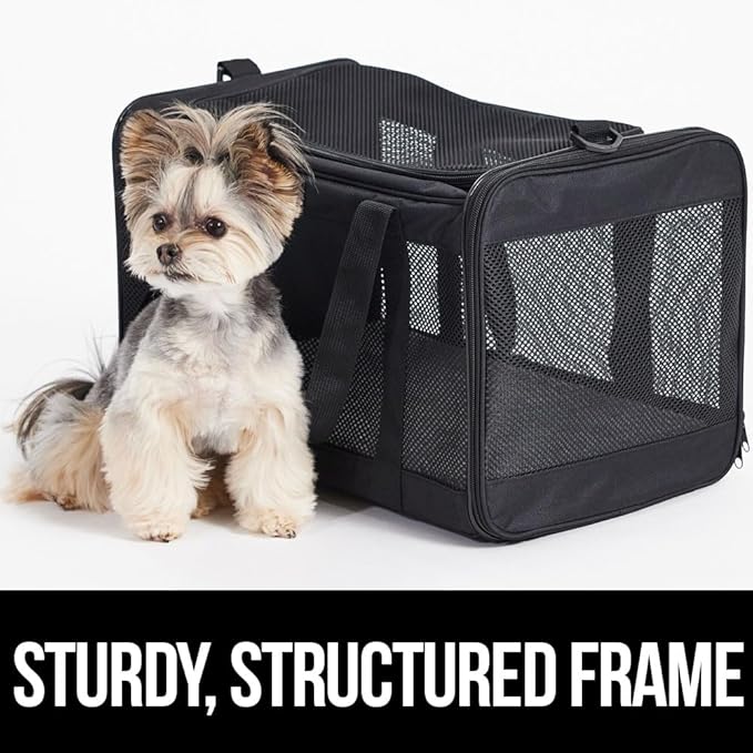 Gorilla Grip Airline Travel Cat Carrier Bag Up to 15 Lbs