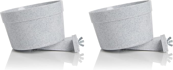 Lixit Quick Lock Removable Dog Kennel Bowls for Wire and Soft Sided Crates (40oz Wire Crate 2)