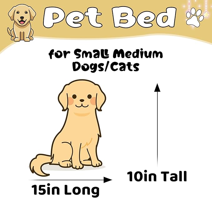 Dog Bed-Small Dog Bed for Small Medium Dog 21IN Pet