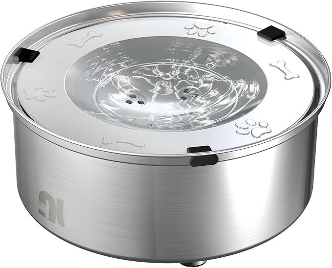 1L/0.26 Gallon Dog Water Bowl No Spill