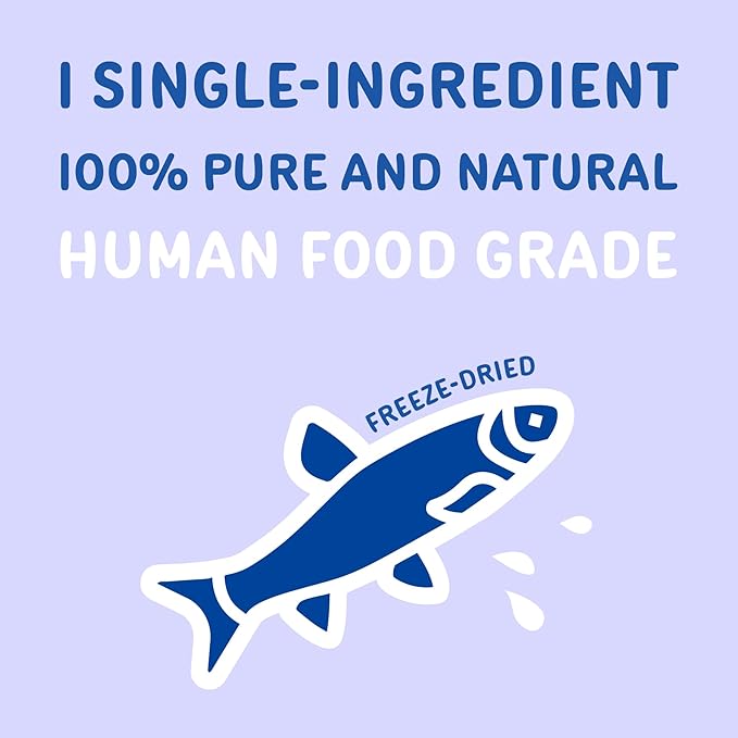 Freeze Dried Minnows for Cats & Dogs (1.5 oz)