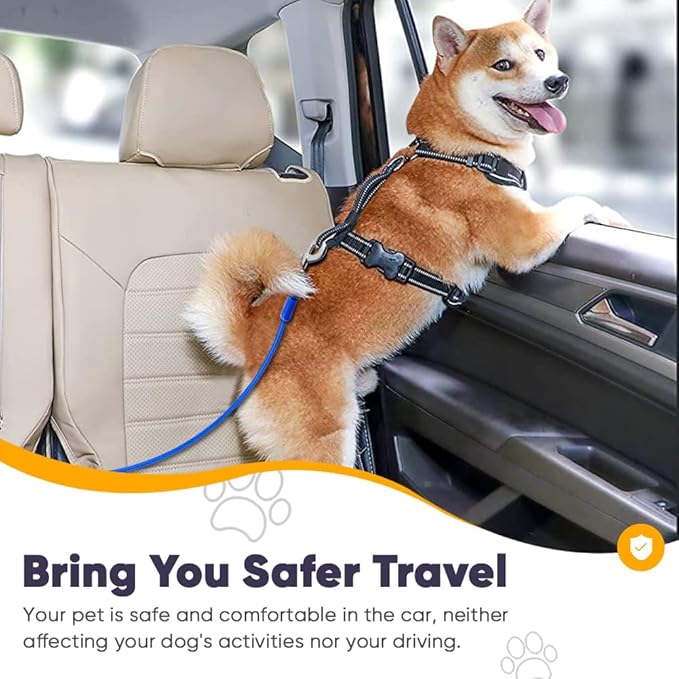 Petbobi Dog Seat Belt for Car 2 Pack