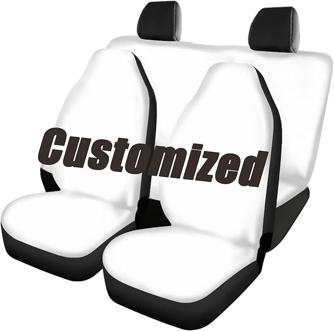 Customized Car Seat Cover Set for Women Universal 4pcs Auto