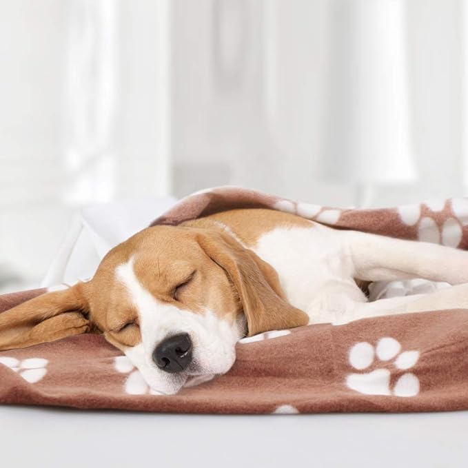 Comsmart Warm Paw Print Blanket/Bed Cover for Dogs