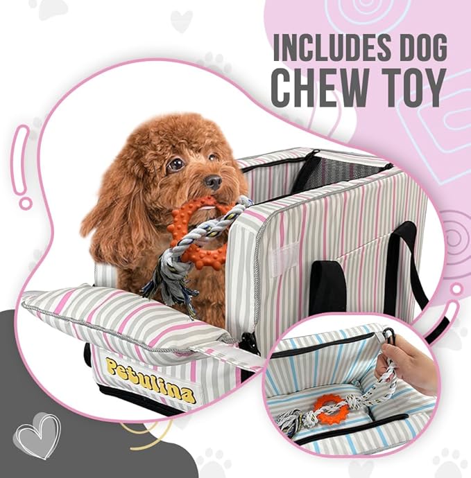 Dog Car Seats for Small Dogs with Toy Including