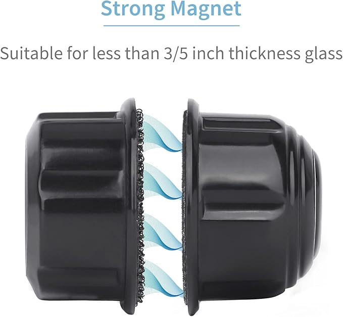 Pawfly Aquarium Magnetic Brush for Glass Fish Tanks 1.5 Inch 3/5 Inch 10 Gallons