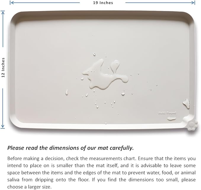 Hoki Found Silicone Pet Food Mats Tray