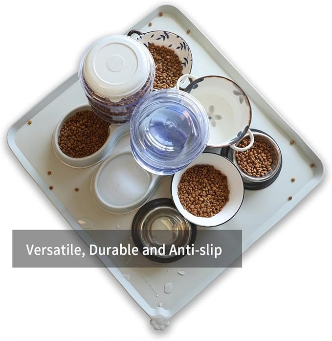 Hoki Found XX-Large Silicone Pet Food Mats Tray