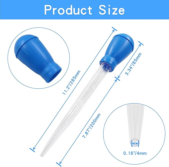 BokWin 2 Pcs Manual Fish Tank Cleaner 30ml