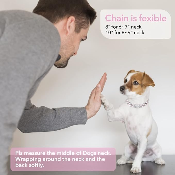 Dog Chain Silver Cuban Collars 20inch)