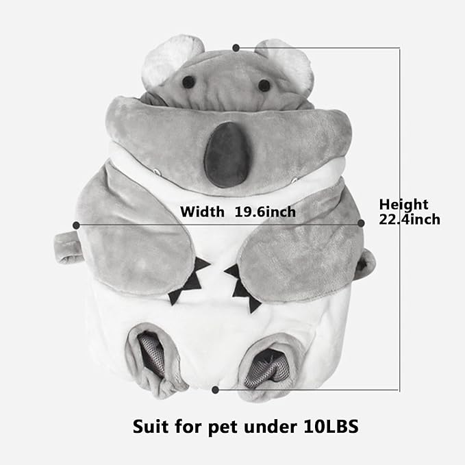 FLAdorepet Cat Carrier Front Bag Backpack Hands-Free Shoulder Carrier Legs Out 12LBS), Grey)