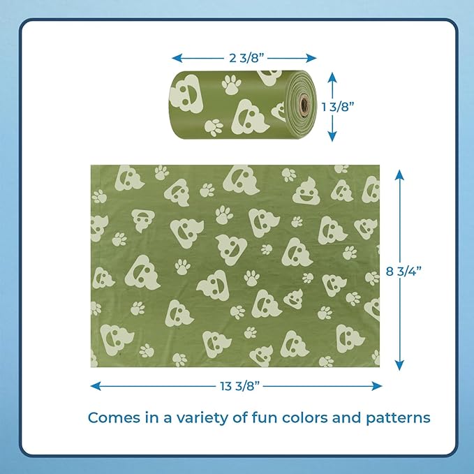 Best Pet Supplies Dog Poop Bags (240 Bags) for Waste Refuse Cleanup