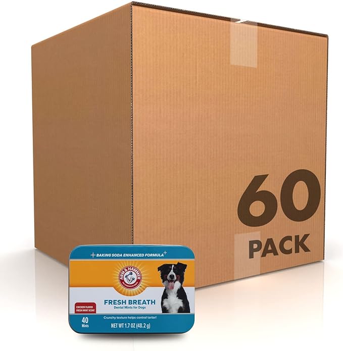 Arm & Hammer for Pets Dental Mints for Dogs 40 Count 60 Pack