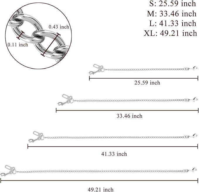 Mogoko Stainless Steel No chew Dog Car Attachment-41 Inch