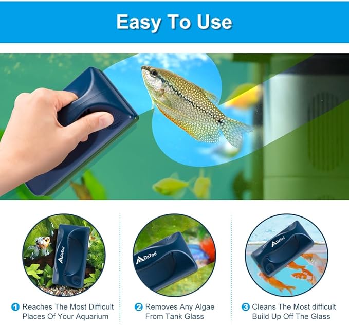 Aquarium Mini Magnetic Scrubber Scraper Small Fish Tank