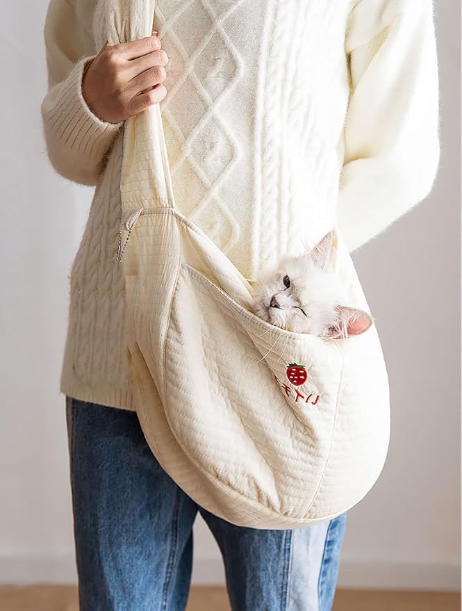 Pet Dog Cat Sling Carrier Bag Small Puppy 14lbs