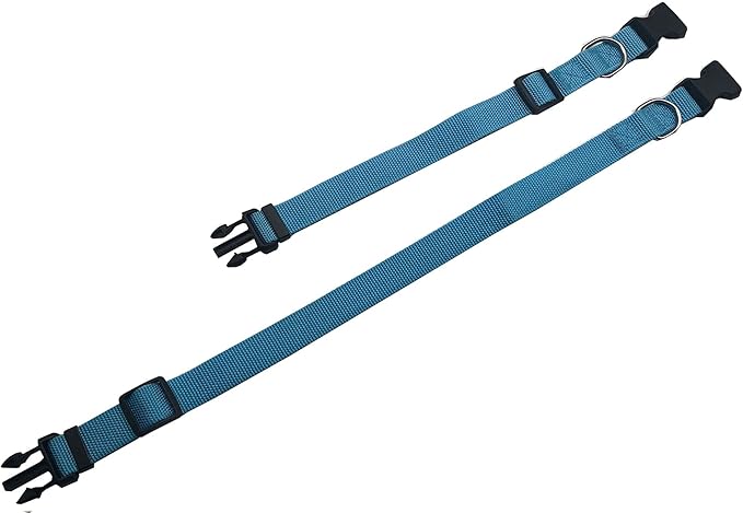 Adjustable Nylon Dog Collar 1 Inch 3/4 Inch 5/8 Inch (S(5/8" x 11-16"), SKY