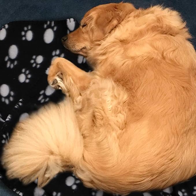 Comsmart Warm Paw Print Blanket/Bed Cover for Dogs