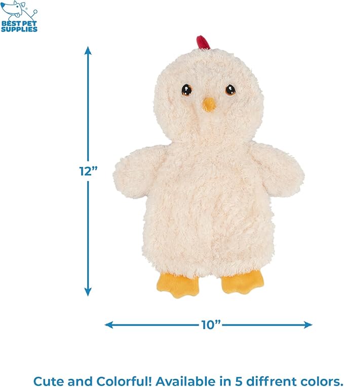 Best Pet Supplies Chicken Crinkle Plush Dog Toys for Interactive Play