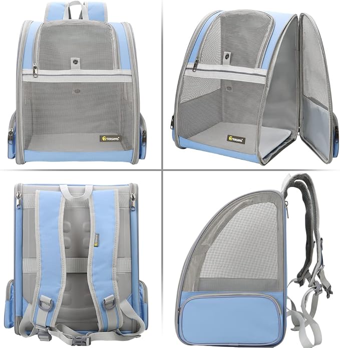 Texsens Pet Backpack Carrier for Small Cats Dogs