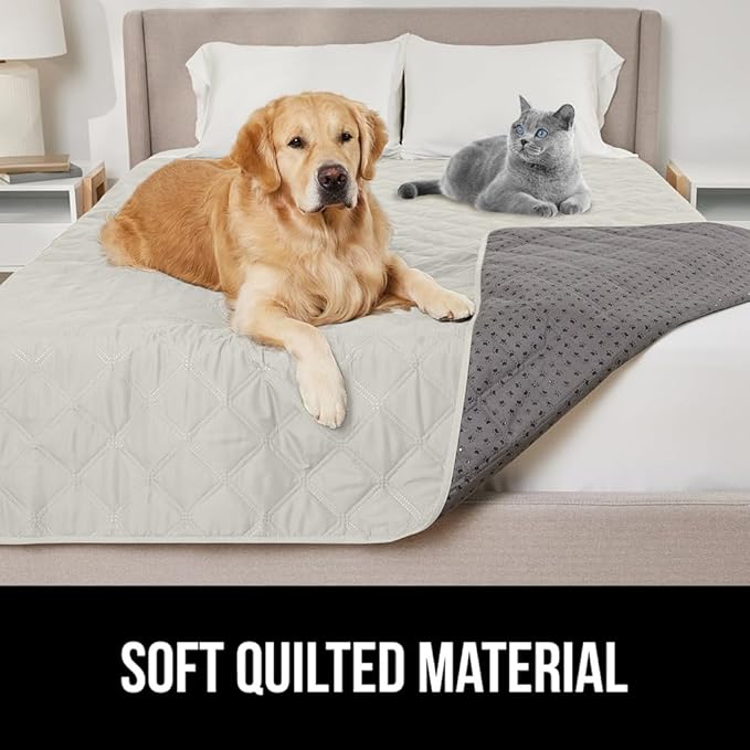 Gorilla Grip 100% Waterproof Dog Blanket 30x70 Taupe