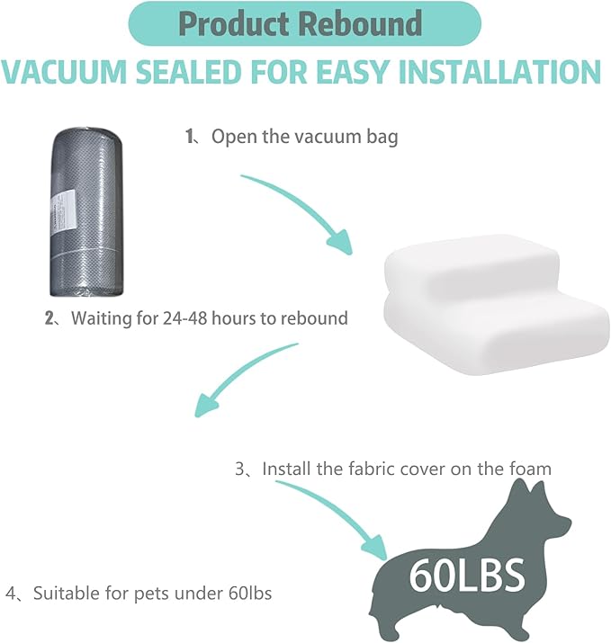 Dog Stairs for Small Dogs 9" 2