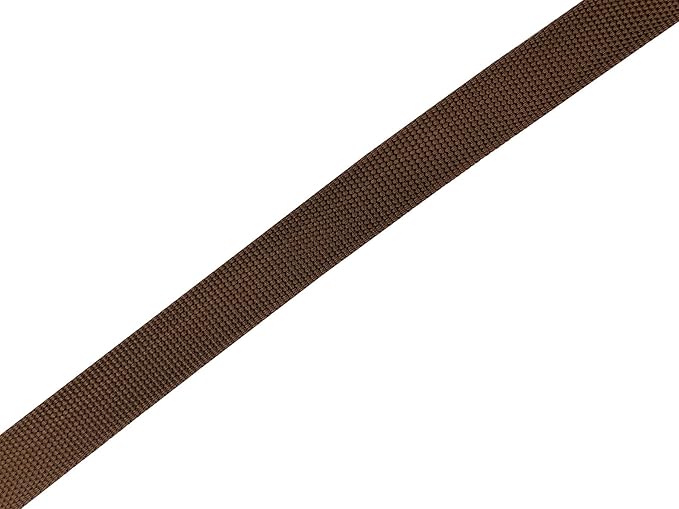 Adjustable Nylon Dog Collar 1 Inch 3/4 Inch 5/8 Inch (L(1" x 16-23"), BROWN)