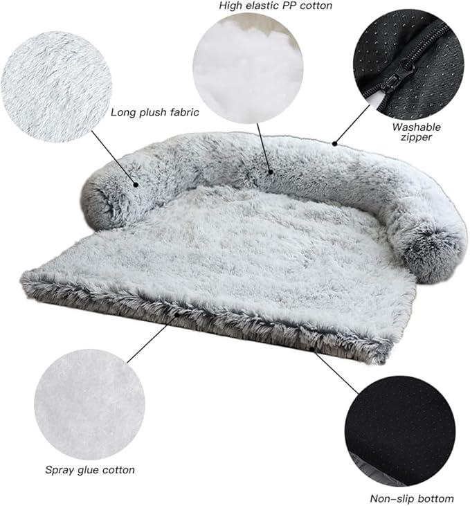 Calming Plush Dog Bed