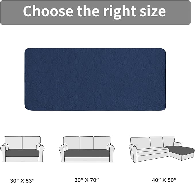 Easy-Going Waterproof Dog Bed Cover Reversible Leak Proof Pet Blanket Replacement Mat for Furniture Washable Couch Cover Sofa Cover for Dogs Cat(40x50 Inch