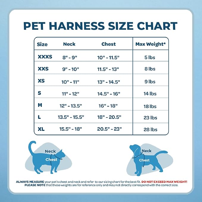 Voyager Step-in Air Cat Harness 9.5-10.5")