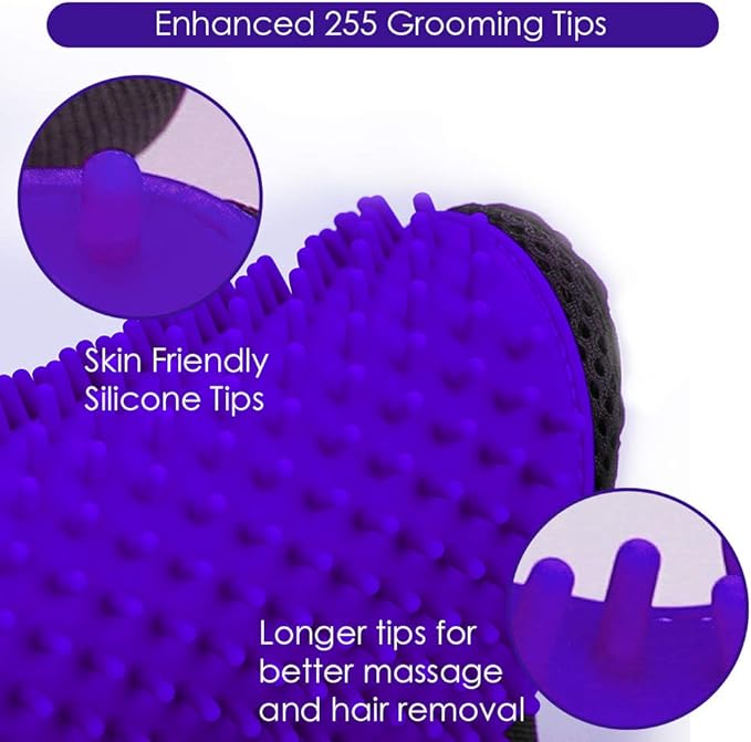 Upgrade Version Pet Grooming Glove 1 Pair