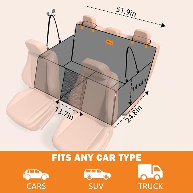 FURTIME Back Seat Extender for Dog