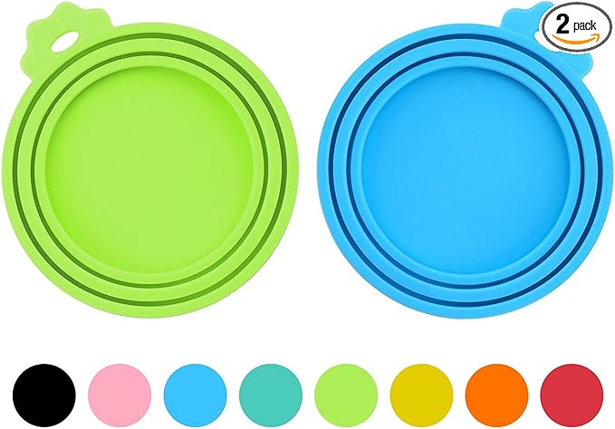 2 Pack Pet Food Cans Lids