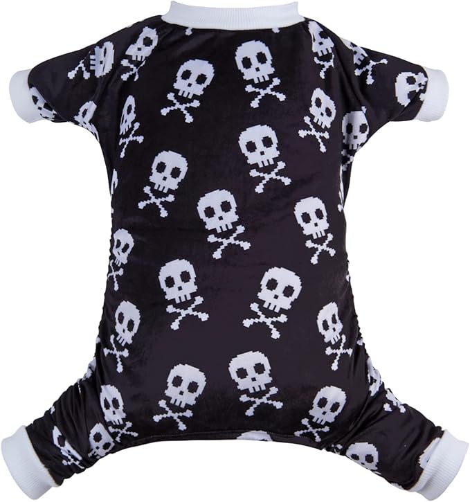 CuteBone Halloween Dog Pajamas Skeleton Clothes Soft Puppy P254M