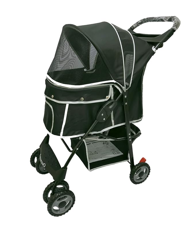AmorosO 4 Wheels Pet Convenient Stroller