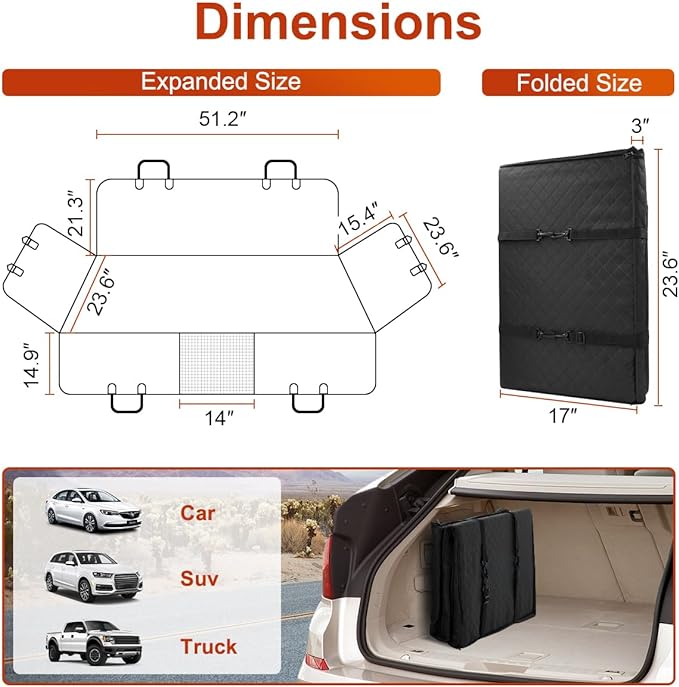 Vailge Dog Car Seat Cover