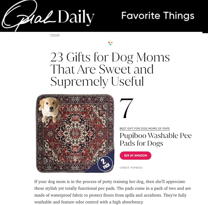 Washable Pee Pads for Dogs 100% Waterproof,