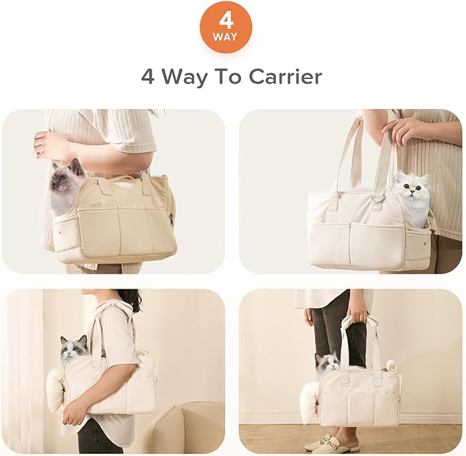 Dog Carrier Airline Approved for Pet 15 Lbs,