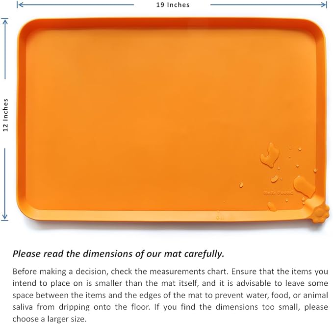 Hoki Found Silicone Pet Food Mats Tray