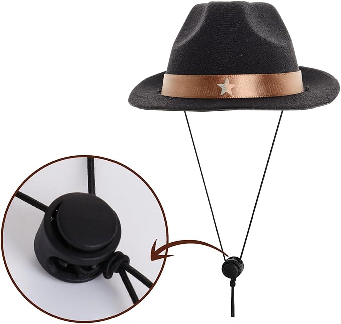 Fumwase Small Dog Cowboy Hat Halloween Costumes