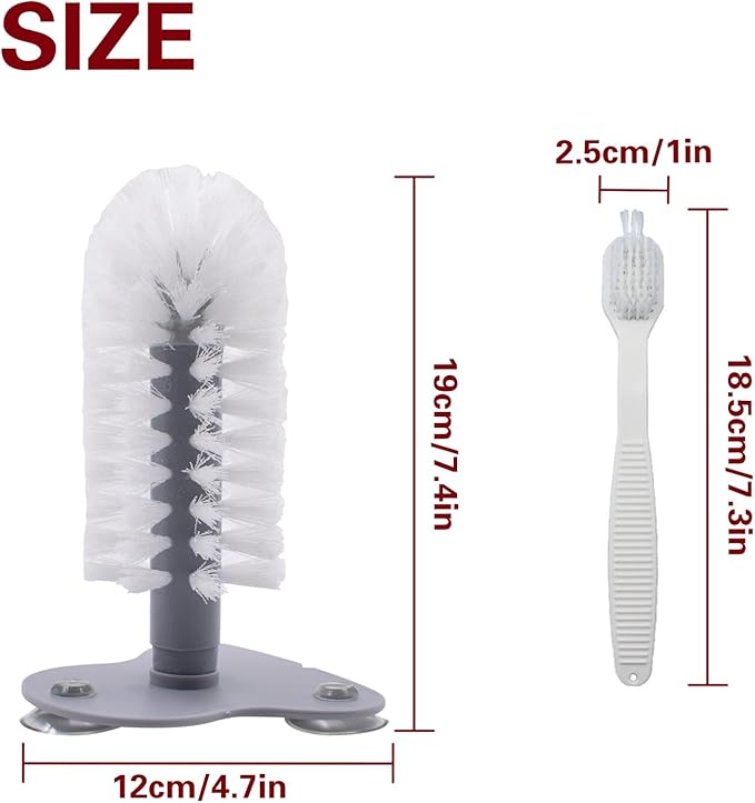 4 PCS Turtle Shell Brush with Suction Cup for Tank