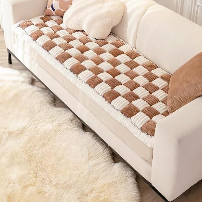 Washable Pet Bed Couch Cover,Funny Cat Mat Sofa Cover,Anti-Slip Dog Bed Sofa Cover,Pet Friendly Sofa Cover for Large Dogs (Deep Coffee 70x180 cm/28 71in)