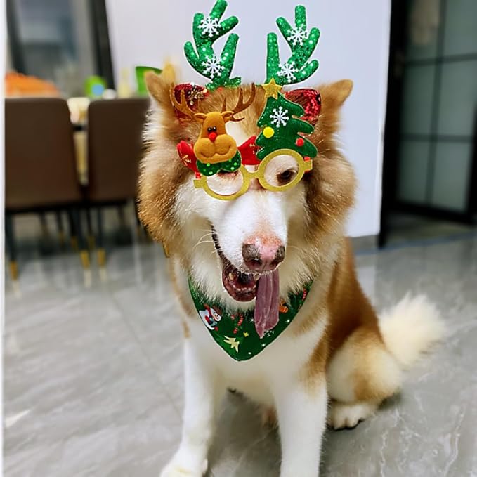 Christmas Costume for Pet Merry Christmas Bandanna Christmas