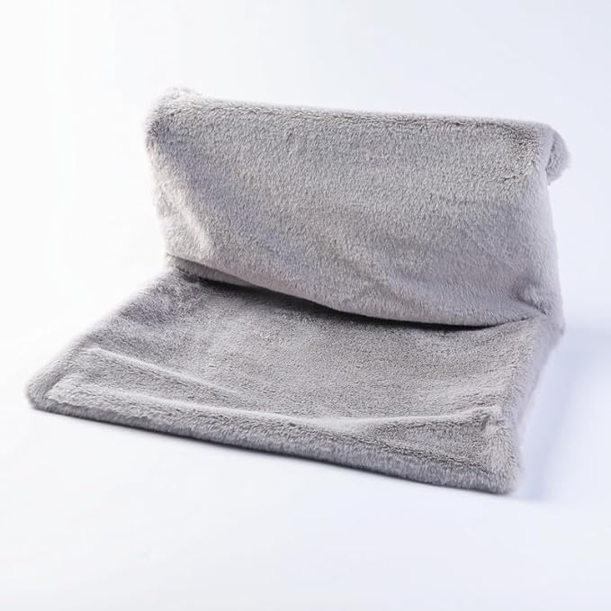 Generic Premium Grey Faux Fur Cat Hammock