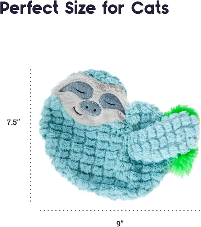 Catstages Purr Pillow Snoozin' Sloth Soothing Plush Cat