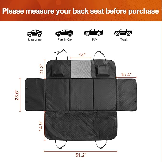 Vailge Dog Car Seat Cover