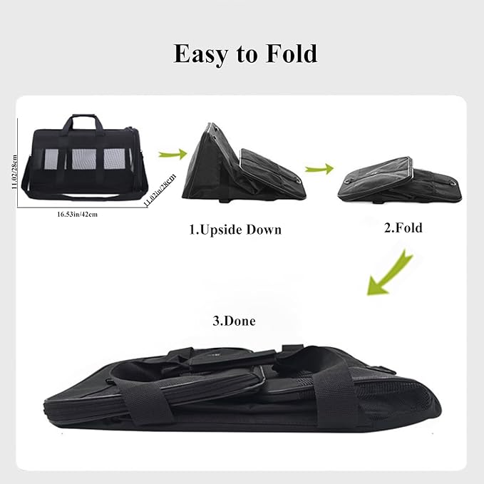 Soft Sided Airline Approved Cat Carrier 17 Lbs